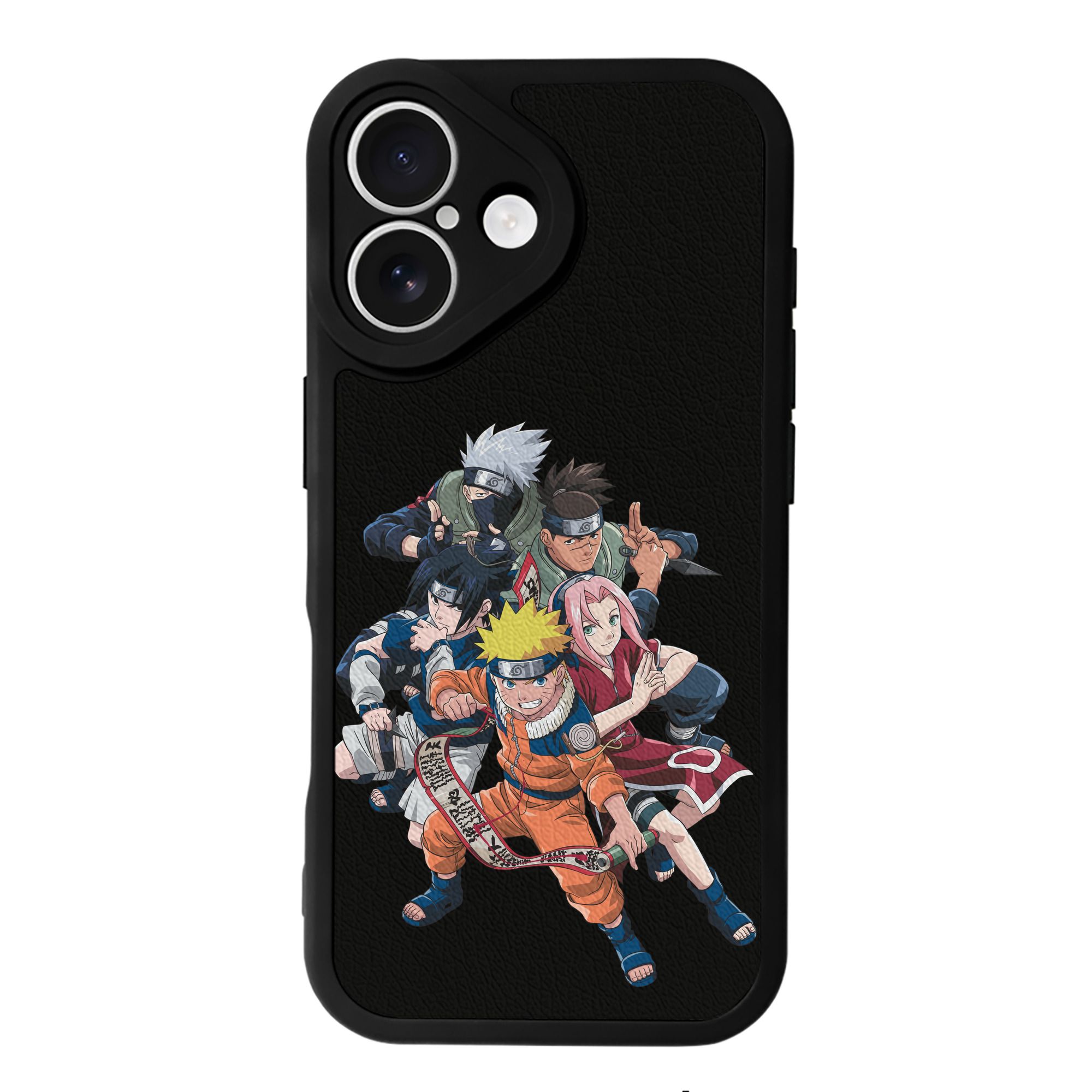 （画像用） NARUTO -ナルト- うずまき ナルト Uzumaki Naruto 【iPhone 16シリーズ対応】シリコンスマホケース（レザー調） 材質：シリコン
